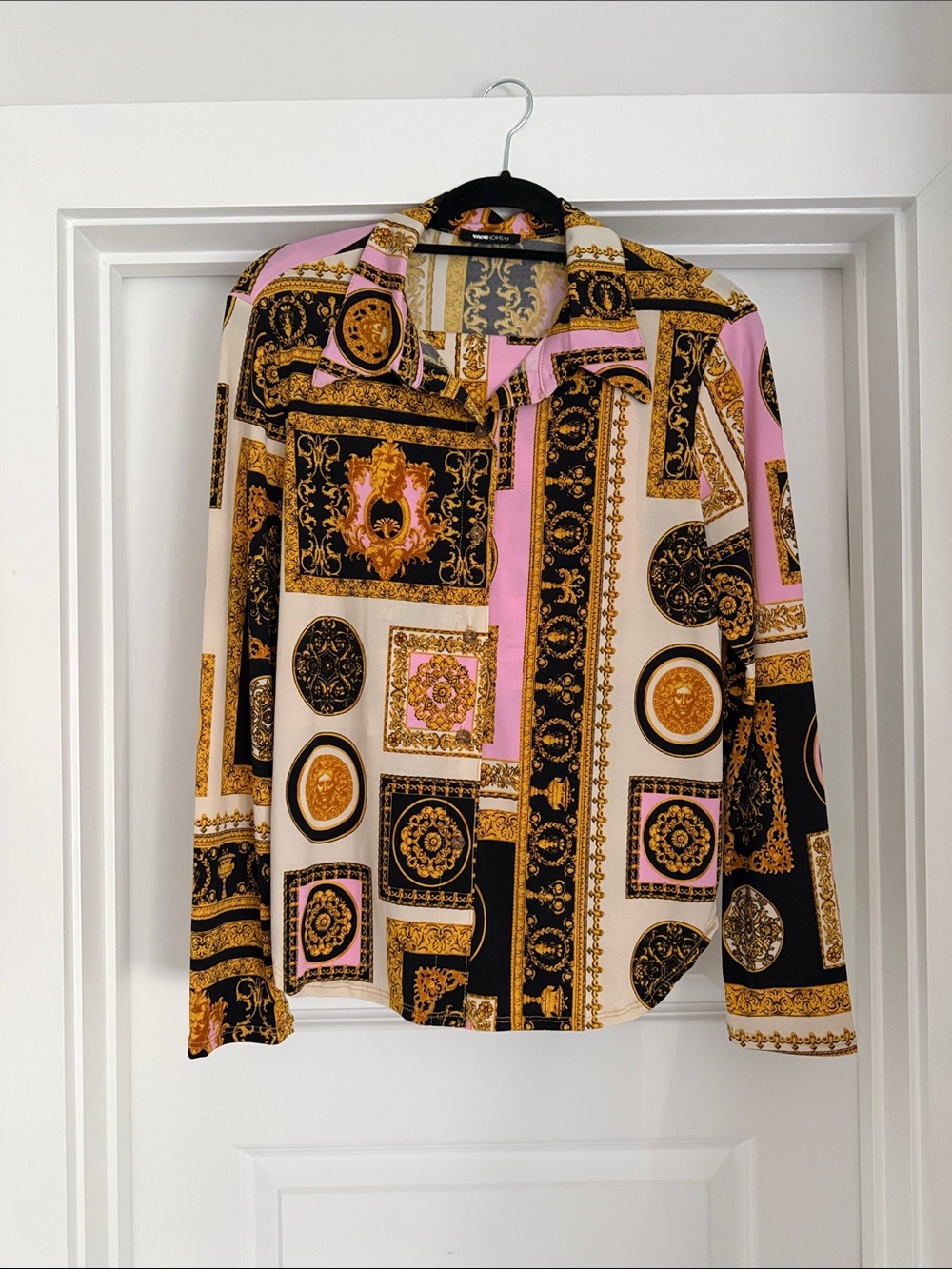 Woman’s Baroque Print Set - Pink, Black & Gold